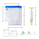 Sous-Vide Bags Essentials Kit for Anova Cooker, Reusable Food Storage Freez