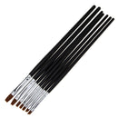 7 Pcs Nail Art Pen Brush UV Gel Acrylic Painting Drawing Liner Polish AU