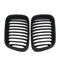 1 Pair Abs Front Replacement Matte Black Kidney Grille Grill For Bmw E46 3  P5H2
