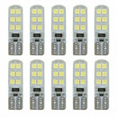 10x Universal T10 12SMD 2835 LED W5W Canbus Error free Parking Light Bulbs Lamp