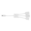3 in 1 Micro USB Male to Female OTG HUB Adapter for Smartphone and Tablet A