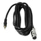 1.6ft Mic Cable Patch Cords - XLR Female to TRS Male 3.5mm Black Microphone