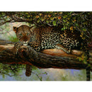 Painting By Numbers Kit DIY Tree Leopard Canvas Oil Art Picture Home Decor