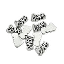10x Living Memory Alloy Love Fashion Charm for Glass Lockets Accessories Gift