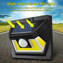 54LED COB Solar Power Motion Sense Light 3 Side Luminous Outdoor Waterproof Lamp