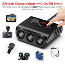 Auto Cigarette Lighter Adapter 12V/24V Power Adaptor with Replace Fuse LED