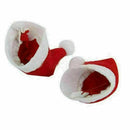 6pcs Christmas Mini Lollipop Lollypop Santa Claus Hat Cap Wrap Xmas Party-Decor