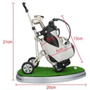 Golf Pens with Golf Bag Holder,Novelty Gifts with 3 Pieces Aluminum Pen Off