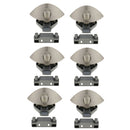 Pack of 6 Push Button Catch Door Lock Boat Motorhome Camper Van Satin Brushed