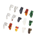 1 Set Celluloid Thumbpicks Fingerpicks w/ Metal Fingerpicks for Guitar Bass