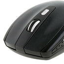 2.4GHz Wireless Optical Mouse USB 2.0 Receiver 6Button 1800dpi for PC Black