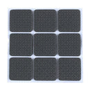 18 Pcs Square Shaped Black Foam Adhesive Protection Pad Mat for Chair Leg F4F1