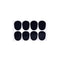 8Pcs 0.8mm Soprano Saxophone Sax Mouthpiece Patches Pad Cushions Black LJLJ