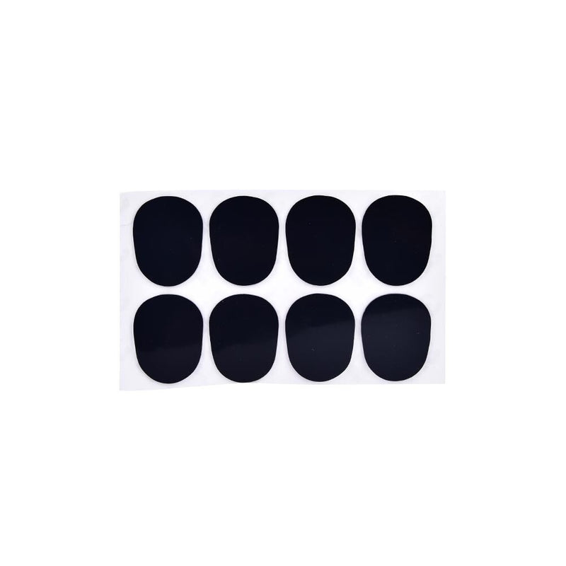 8Pcs 0.8mm Soprano Saxophone Sax Mouthpiece Patches Pad Cushions Black LJLJ