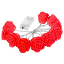 Silicone LED Rose Lamp Battery String Wedding Xmas Valentine Birthday Decor