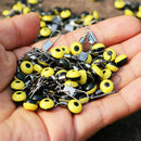 30 Fishing Float Bobber Stops Space Bean Sinker Connector Rolling N0J9 Swiv P5A5