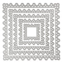 5pcs Square Cutting Dies Stencil Album Embossing Scrapbooking Paper Craft