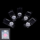 5 Set Empty Eyeshadow Palette Grade Plastic Pans DIY 36.5mm Aluminium Cases MO