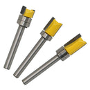 3Pcs Woodworking 6mm Shank Flush Trim Pattern Router Cutter Bit Bearing 2018