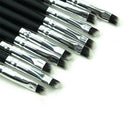 Eyebrow Eyeliner Shaping Duo Double Makeup Brush Flat Angled Makeup To MQE