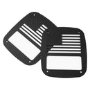 1 Pair Metal Rear Tail Light Guards Covers for Jeep Wrangler TJ 1997-2006