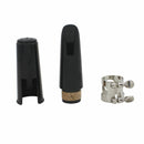 Black Plastic B Flat Clarinet Mouthpiece & Cap Clamp Woodwind Instruments S1W9