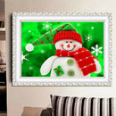 Smile Snowman Full Round Drill Diamond Painting 5D DIY Embroidery Set Craft