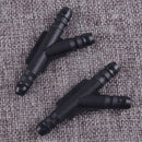 2Pc 1/4"6mm-5/16"8mm Y 3-Way Gas Fuel Line Connector Coupler Tubing Union Joiner