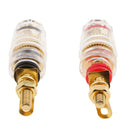2pcs Amplifier Speaker Terminal Binding Post Banana Plug Socket Converter