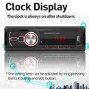 Single 1DIN Car FMRadio Bluetooth AUX-in TF Card U Disk Stereo Audio MP3 Player
