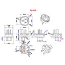 Wa-0180 Australia 3 Pole Male IEC 320 C13 Female Ac Power Adapter, Saa To C1W2T5