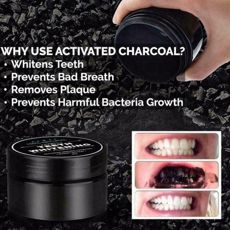 100%ORGANIC ACTIVATED CHARCOAL COCONUT TEETH WHITENING V7Y1 NATURAL CARBO