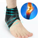 Adjustable Ankle Brace Support Sleeve Breathable Nylon Material Super Elast I2F5