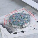 1pc Mini Pocket Floral Mirror Portable Two-side Folding Make Up Women Vint BX