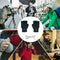 Winter USB Rechargeable Electric Heated Mitten Knitted Gloves Half Finger Cable