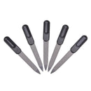 5pcs Plastic Handle Metal Double Sided Nail Files DIY Manicure Pedicure&lJ Gn