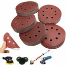 100Pcs 5in Sander Disc 60/80/100/120/240 Grit Sandpaper Sheet Hook Loop San F5I2