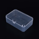 New Small Transparent Plastic Storage Box clear Square Multipurpose display S Hn