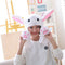Rabbit Hat Ear Moving Jumping Hat Funny Bunny Plush Hat Cap For Women Girls