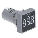 AC12-500V Voltmeter 22 MM Square Panel Digital LED Voltage Meter Indicate Light