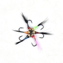6PCS Trout Bluegill Fishing Lures Brass Bead Head Nymph Fly Fishing Hook Bai Gw