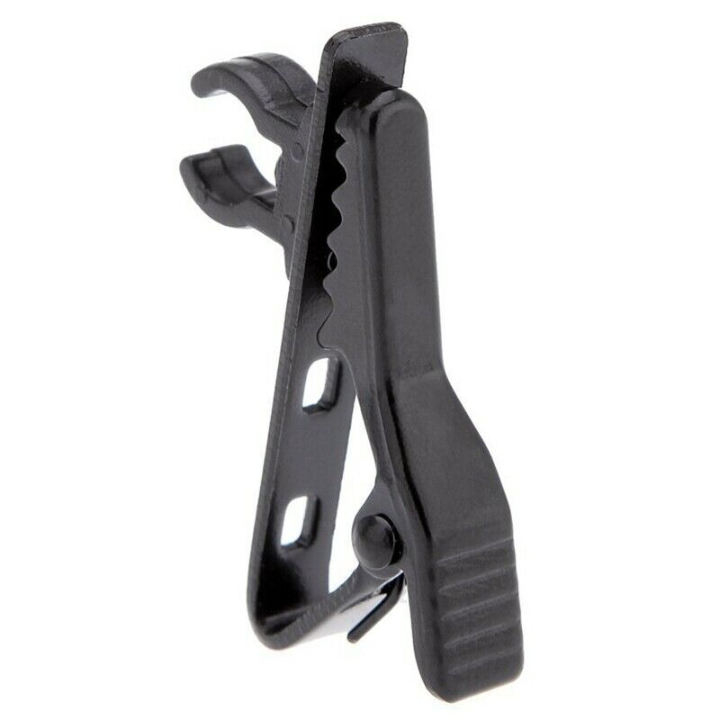 4 x miniphone lapel tie clip for Lapel Lavalier Mic (Black)