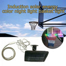 1PC Basketball Rim LED Solar Light Playing Night Light Home Boys Decor H4P4