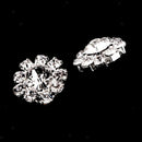 10Pcs 15mm Diamante Rhinestone Shank Buttons Flatback Sewing DIY Decor Craft Set