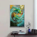 Two Fish Diamond Painting Embroidery DIY Cross Stitch Home Decor 5D(Green)