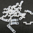 50pcs 10mm Silicone Mounting Bracket Clip Fastener for Fixing LED Strip L Dlqq