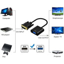 DVI-D 24+1 Pin Male to VGA 15Pin Female Active Cable Adapter Converter N TCR