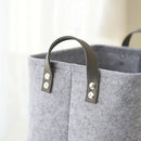 3Pcs/Set Felt Storage Basket Bins With Handle Baby Clothes Toys Organizer F