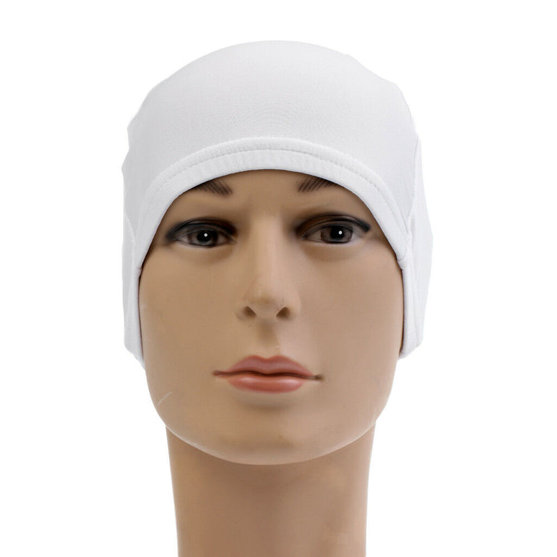 Unisex Spandex Dome Caps Flexible Breathable Material Fits Almost All White