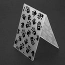 1pc Palm Handprint Plastic Embossing Folder Template For Scrapbooking DIY